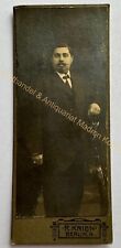 orig. CDV Foto Fotografie Bild alt Herr Mann Mode um 1910 Krien Berlin