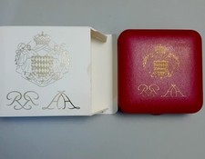  Monaco 2005 - scatola con cofanetto vuoto per 1 2 5 BE euro cent.