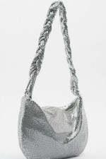 Zara Chainmail Hobo argento