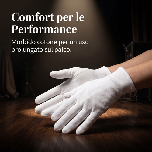 Guanti cotone cerimonia - guanti,