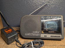 Sony COLOR WATCHMAN portatile analogico LCD TV a colori Sony FDL-380 WOW!!