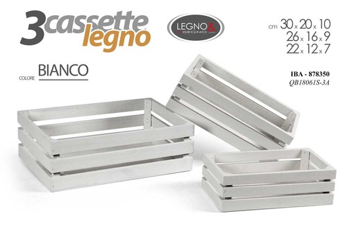 Cassette legno porta oggetti - porta,