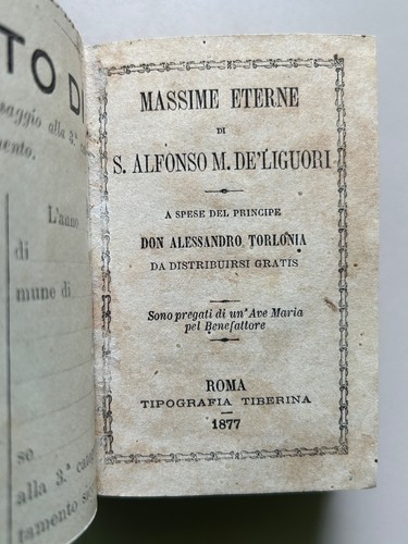 Massime eterne alfonso - eterne, di