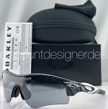 Occhiali da sole Oakley Radarlock fibra di carbonio montatura ardesia lenti iridio OO9206-11 (A)