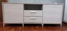 Mobile Madia 2 Ante 2 Cassetti Rovere Chiaro Buffet Credenza Tv Soggiorno
