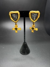 Orecchini a clip Moschino tono oro grossi a forma di cuore