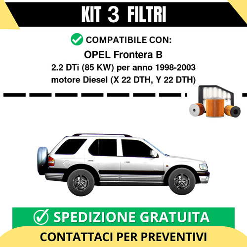 Kit filtri tagliando per - kit,