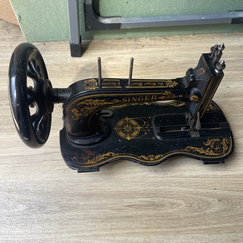 Antique singer 12k hand - singer, crank