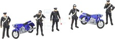 PREISER 10175 - Carabinieri con 2 motociclette. Scala H0 - 1:87
