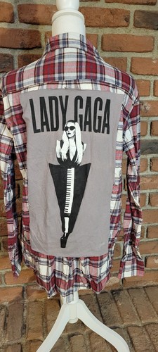 Logo lady gaga flanella - logo, su