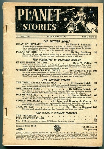 Planet stories pulp summer - stories,