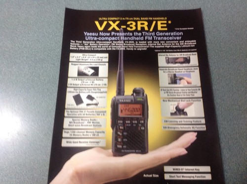 Yaesu vx3 foglio prodotto - foglio,