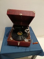 Grammofono A Valigetta Portatile ODEON Funzionante No La Voce Del Padrone