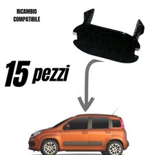 15 Tappi Barra Portapacchi Tetto Fiat Panda III serie– Ricambio compatibile Nero