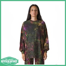 Felpa Deha donna stampata maglia manica lunga a palloncino tempo libero casual