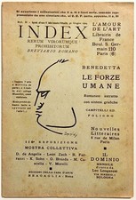 FUTURISMO BRAGAGLIA “INDEX” RIVISTA BREVIARIO ROMANO ANNO VI° GIUGNO 1924