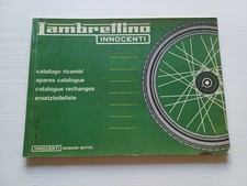 Innocenti Lambrettino 50 1966 catalogo ricambi originale