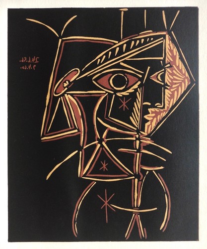 Pablo picasso linogravure 1962 - pablo,