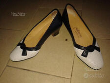 Scarpe decolte vintage bianco e nero di pelle n.37  ottimo stato 