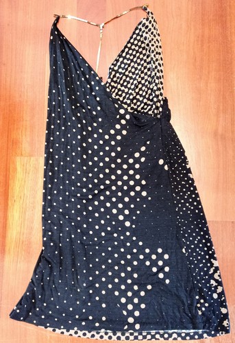 Vestito sisley nero marrone - vestito,