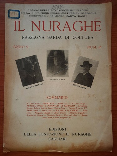 Nuraghe rassegna sarda di - sarda,
