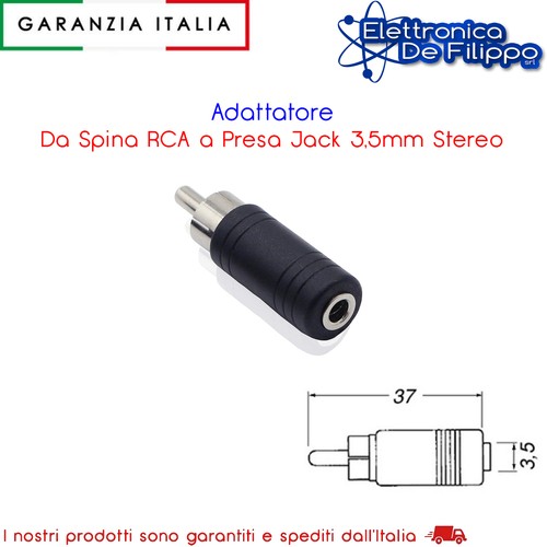 Adattatore spina rca a - spina,