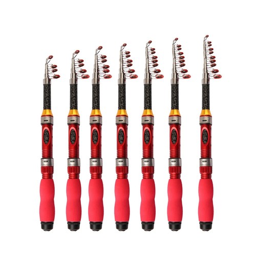 Set canna pesca rossa - canna,