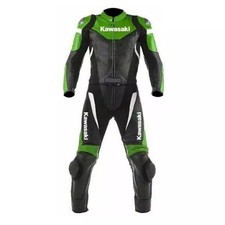 Kawsaki tuta moto corsa pelle - tuta,