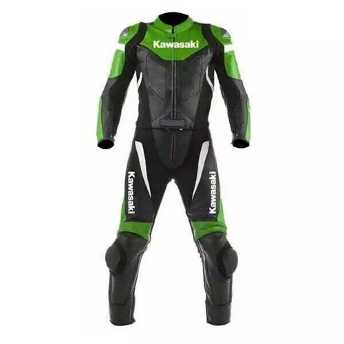 Kawsaki tuta moto corsa pelle - tuta,