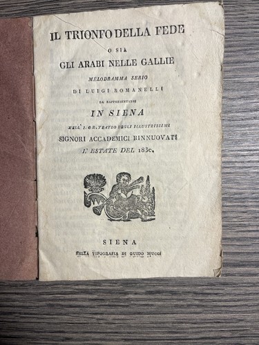 Siena 1830 teatro dei - 1830,,