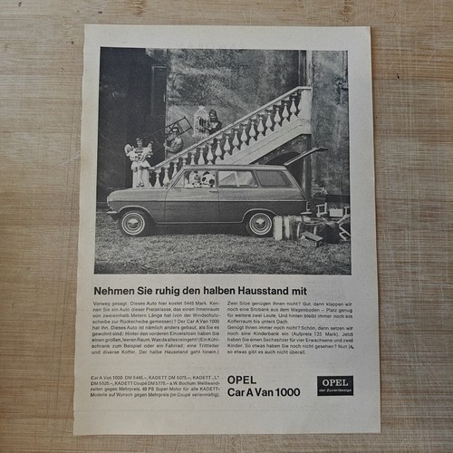 Opel car van 1000 1964 - van,