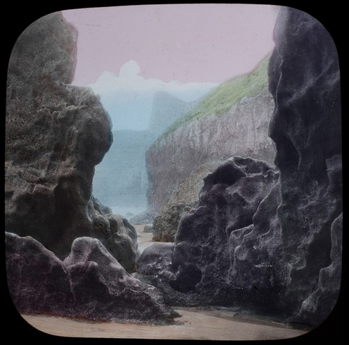Lydstep rocks cliffs near - &,