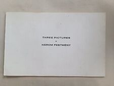 Imre Bak ,Libro D Artista Three Pictures  Háromfestmèny, Firmato E Datato 1972