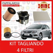KIT TAGLIANDO 4 FILTRI per FORD FOCUS II 2 1.6 TDCI
