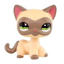 Shorthair Cat LPS Toy for Girl Pet Figure Collectible Animals Mini Cat Kids Gift