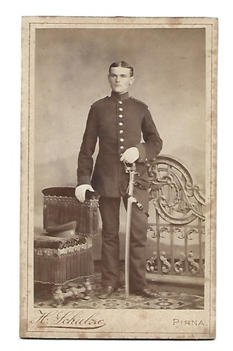 S6049 cdv foto soldato - s6049/,