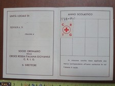 Tessera CROCE ROSSA ITALIANA