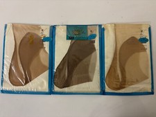 LOTTO 3 calze da reggicalze Vintage da Collezione PIN PIN carn nude stocking 9,5