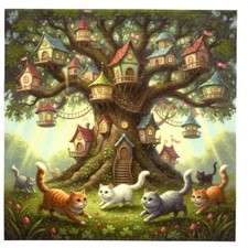 Serviettes en papier chat