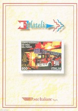 FOLDER FILATELICO FRANCOBOLLI POSTE ITALIANE - ITALIA 1999 - VIGILI DEL FUOCO -