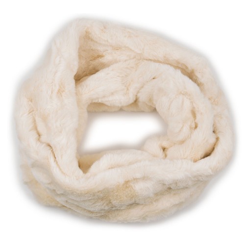 Scaldacollo beige pelliccia