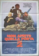 NON APRITE QUELLA PORTA 2 manifesto poster 2F originale horror leatherface 1986