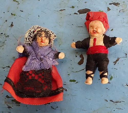 Bambole vintage miniatura - in,