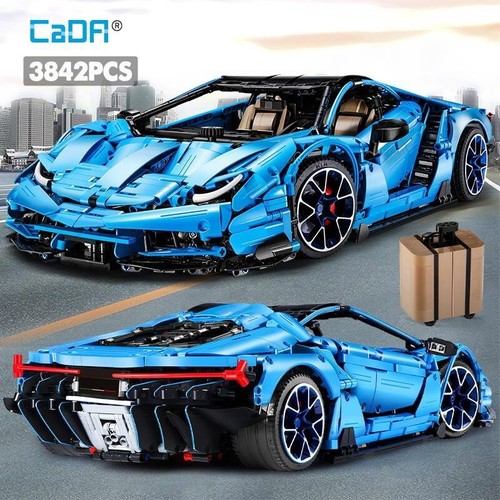 3842pcs blu hypercar - blu,