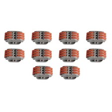 10 Morsetti Con Base Fissaggio