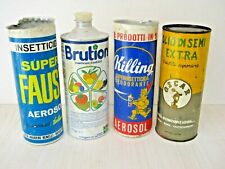 SCATOLE LATTA  INSETTICIDA SUPER FAUST KILLING OLIO DI SEMI EXTRA EPOCA VINTAGE 