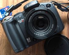 N MINT Canon PowerShot S5 IS 8.0MP 12x Fotocamera Digitale Inglese Lavoro...