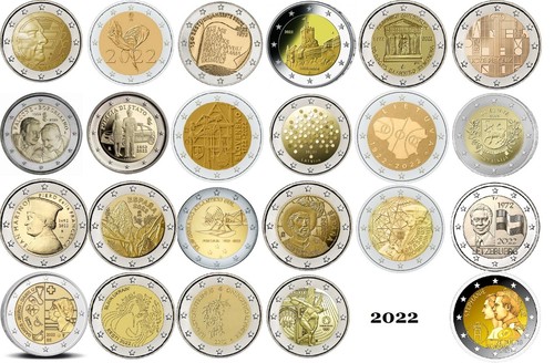 Euro monete commemorative - 2,