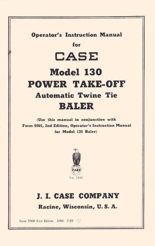 Case 130 manuale - case, operatori