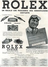 ROLEX OYSTER-PRINCE - UN REGALO CHE PROCURERA' UNA SODDISFAZIONE COSTANTE -1936